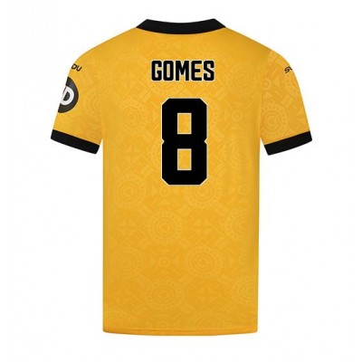 Moški Nogometni dresi Wolves Joao Gomes #8 Domači 2025-26 Kratek Rokav Moški Nogometni dresi Wolves Joao Gomes #8 Domači 2025-26 Kratek Rokav